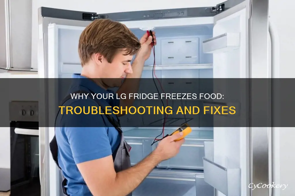 why does my lg refrigerator freeze food