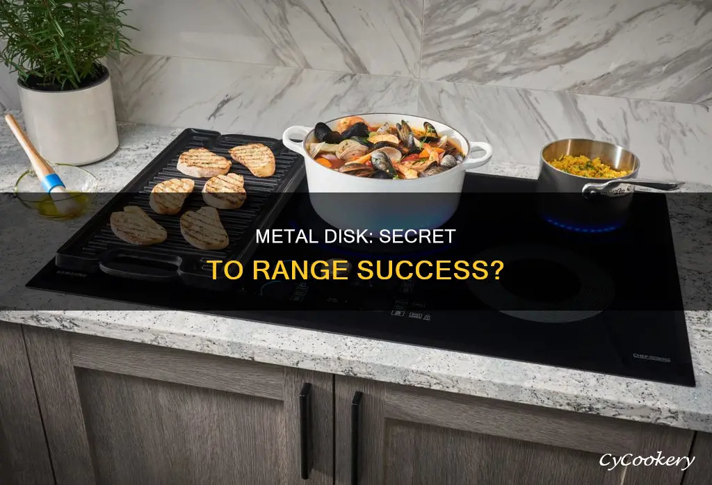 why does my range need a metal disk beneath pans