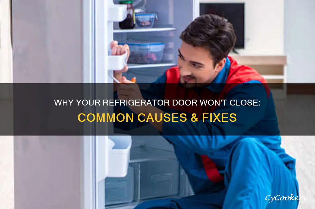 why does my refrigerator door not close