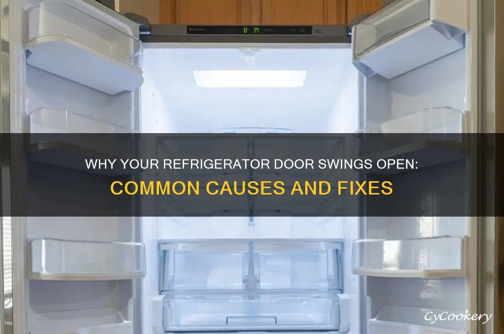 why does my refrigerator door swing open