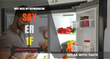 Why Does My Refrigerator Display ER 1F? Troubleshooting Tips