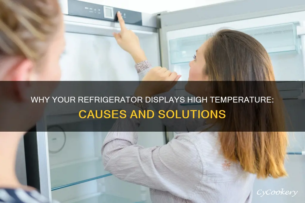 why does my refrigerator says high temperature
