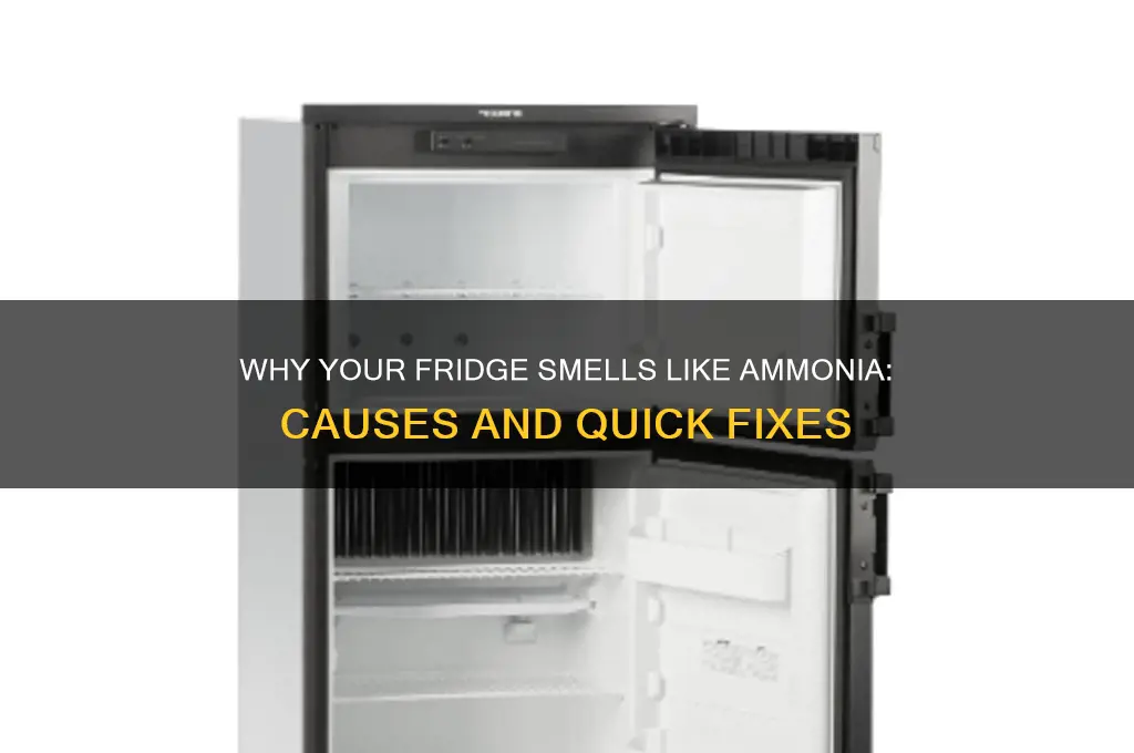 why does my refrigerator smell like ammonia