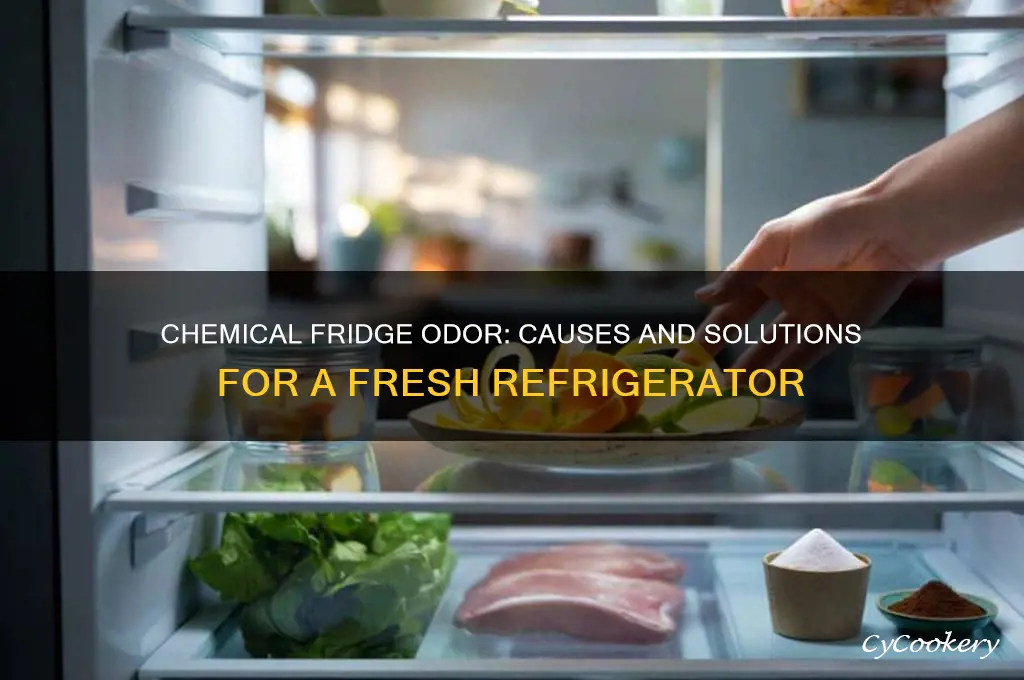 why does my refrigerator smell like chemicals