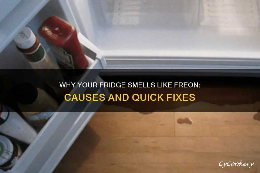 why does my refrigerator smell like freon