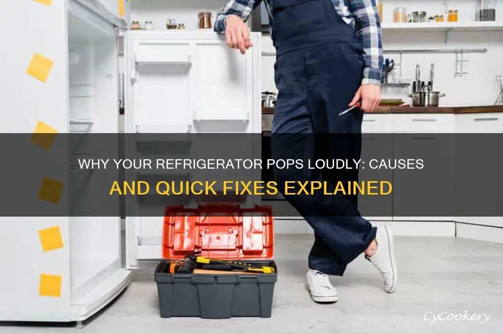 why does my refrigerator sometimes pop loudly