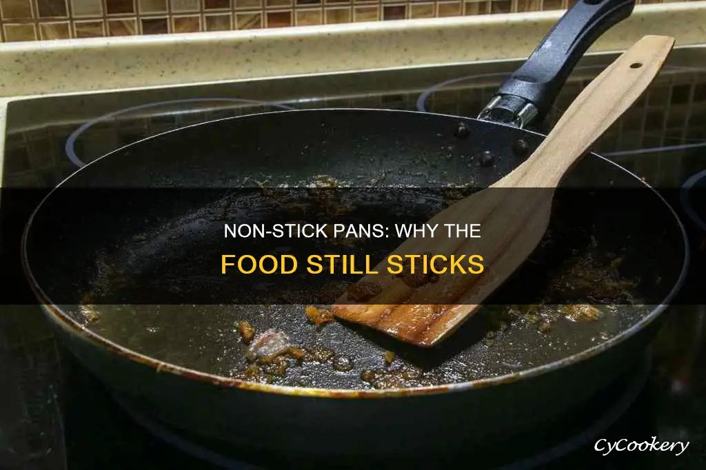 why does my square non-stick pan stick