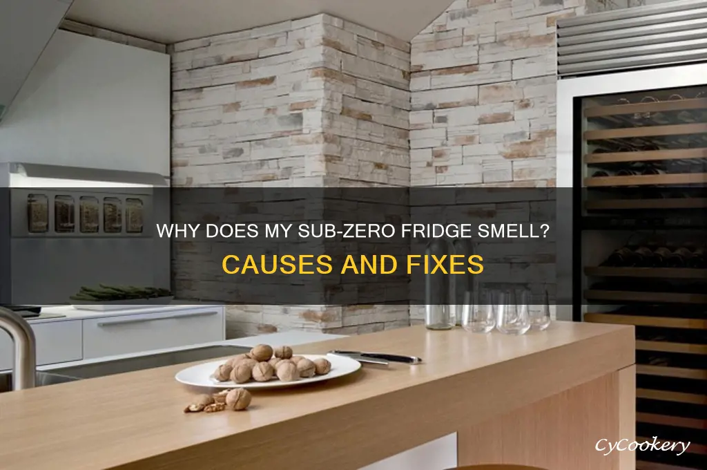 why does my sub zero refrigerator smell