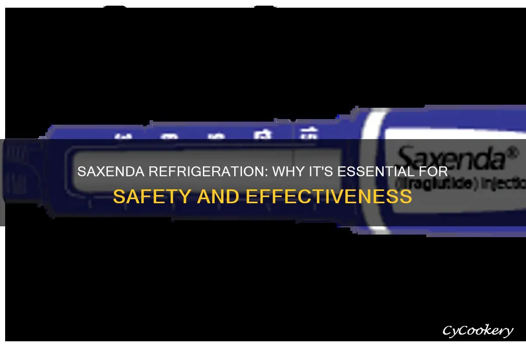 why does saxenda have to be refrigerated