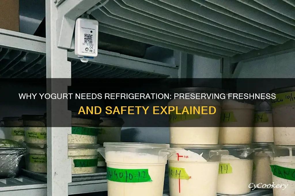 why does yogurt have to be refrigerated