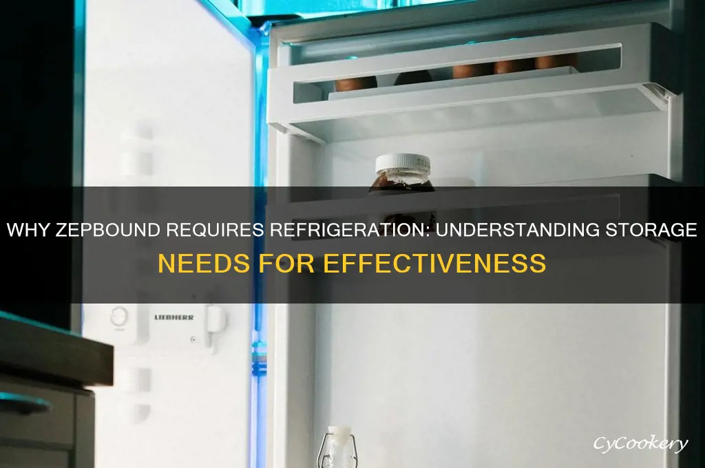why does zepbound have to be refrigerated