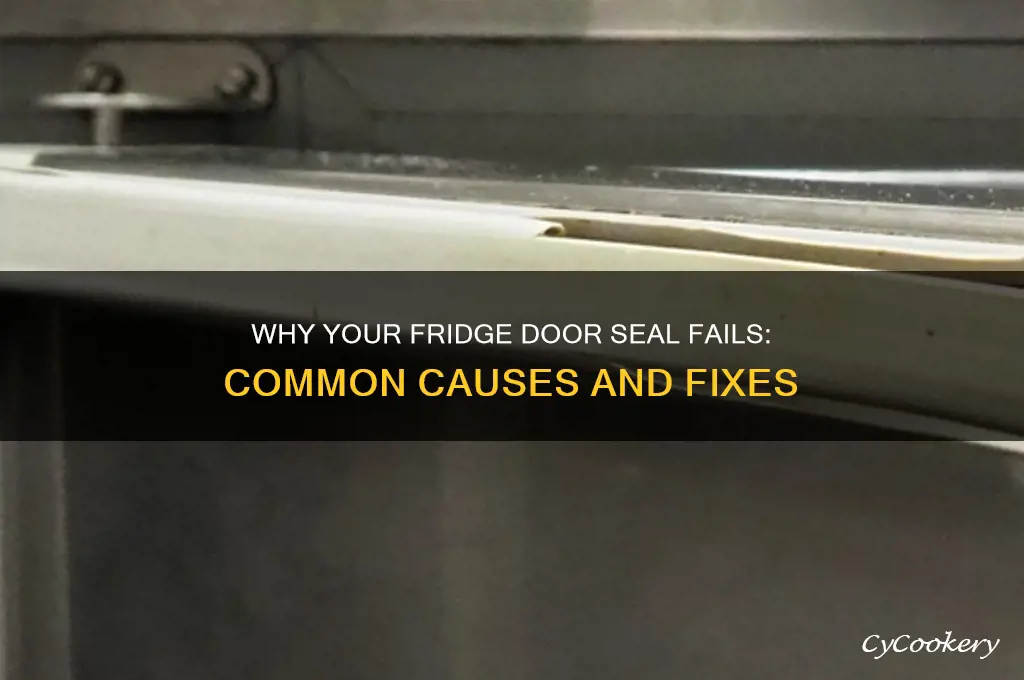 why doesn t my refrigerator door seal