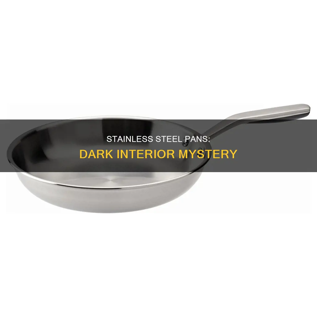 why inside stainless steel pan turned dark