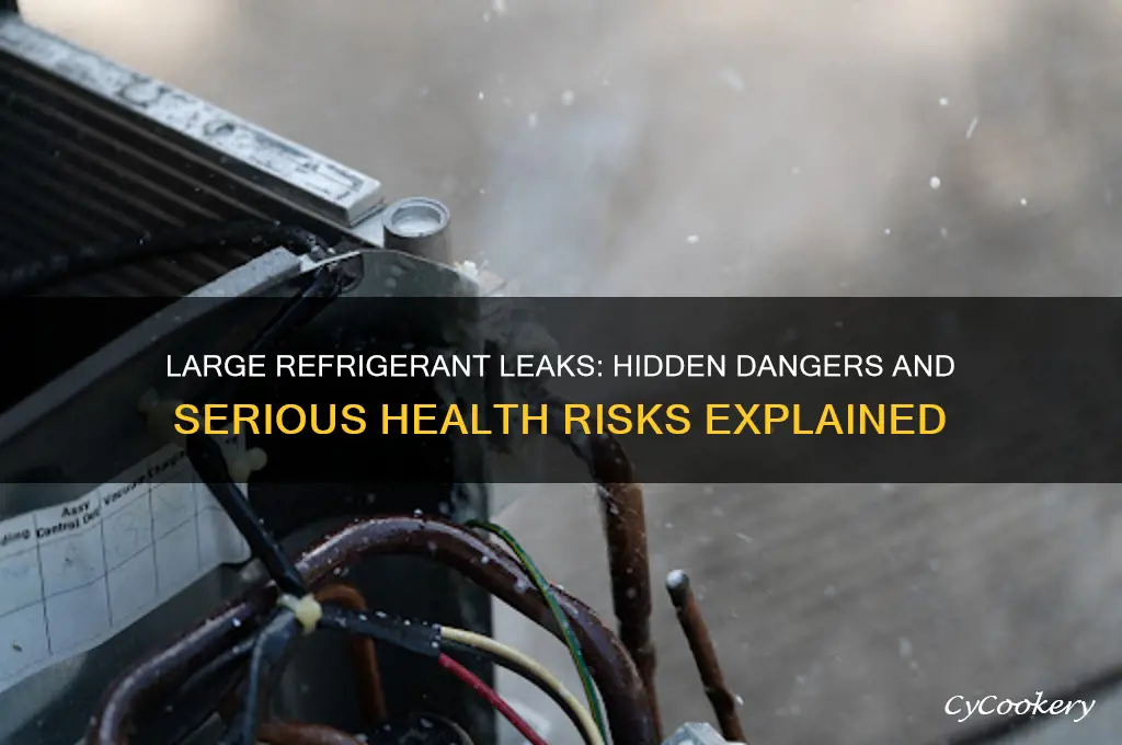 why is a large refrigerant leak potentially dangerous