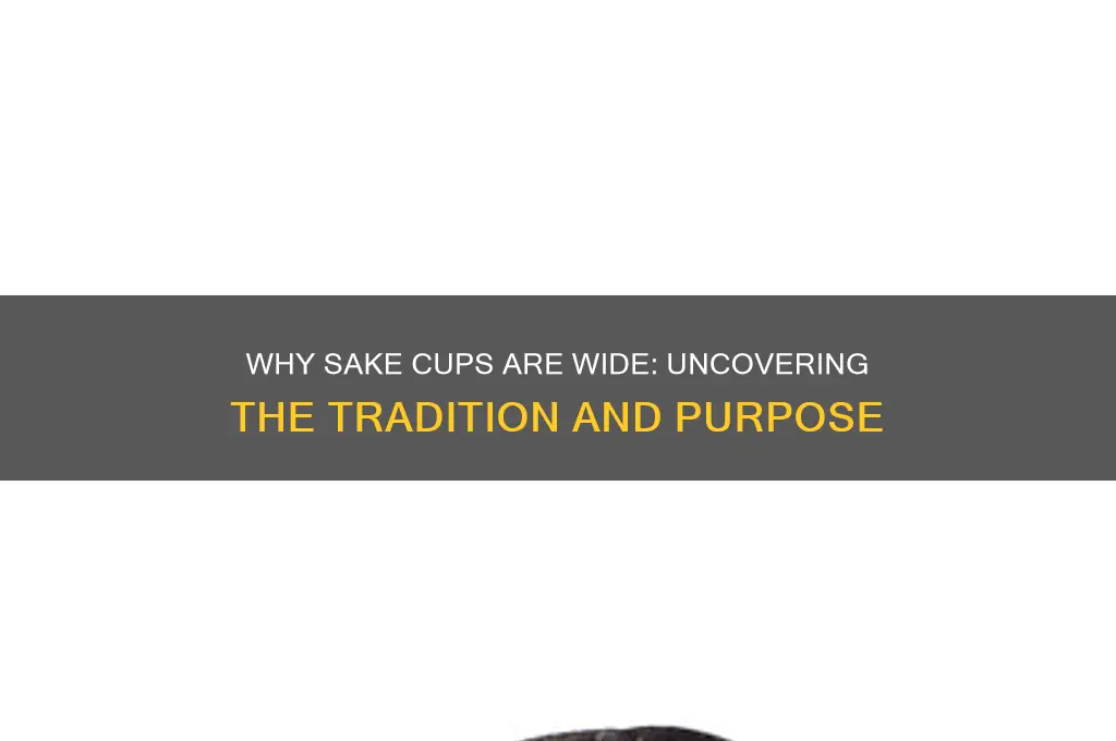 why is a sake cup wde