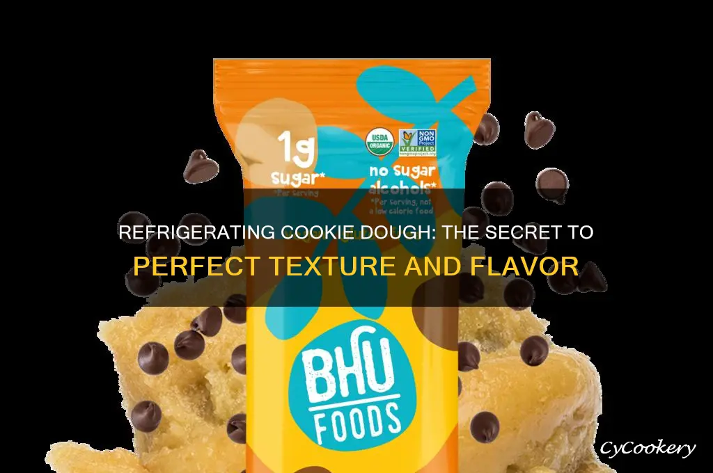 why is cookie dough refrigerated before baking
