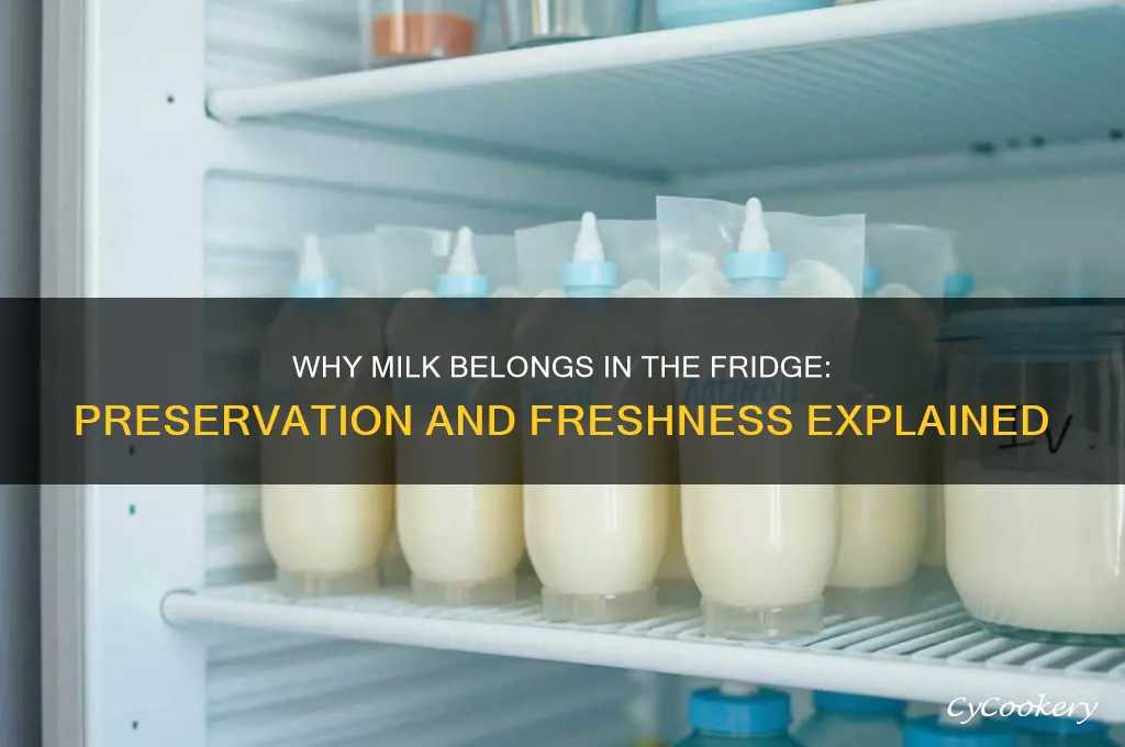 why is milk kept in a refrigerator