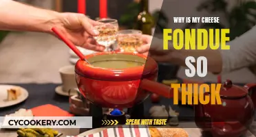 Cheese Fondue Conundrum: Why So Thick?