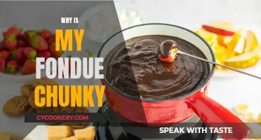 Troubleshooting Fondue: Why Your Melted Cheese is Chunky