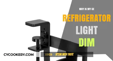 Why Is My GE Refrigerator Light Dim? Troubleshooting Tips