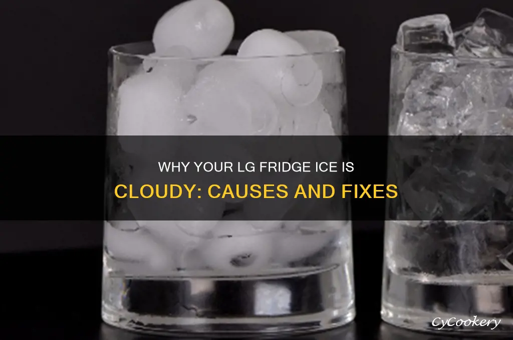 why is my lg refrigerator ice cloudy