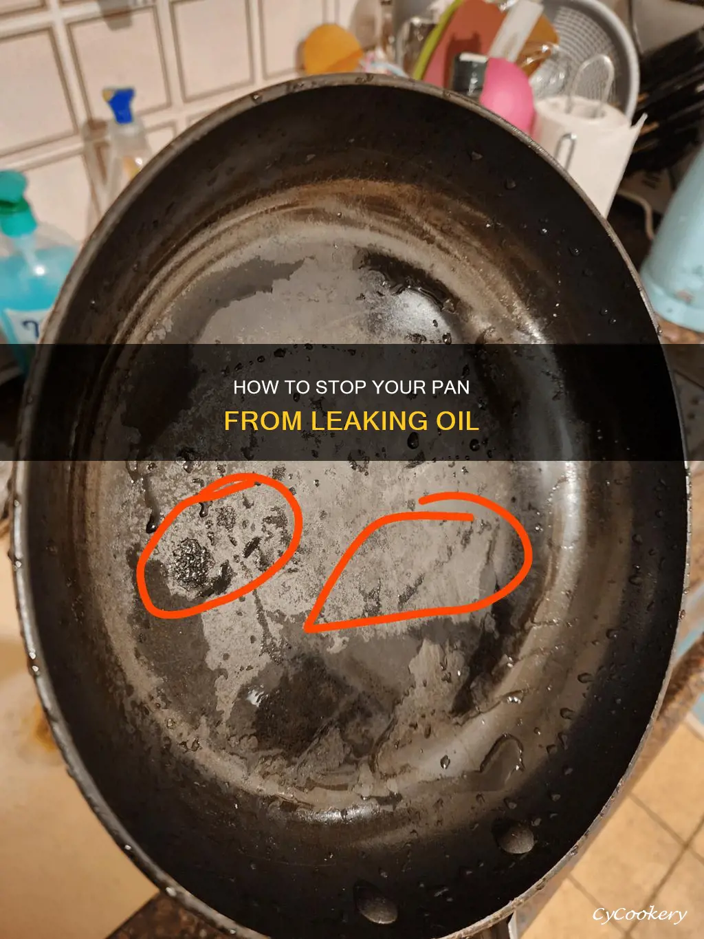 why is my pan giving my water oil