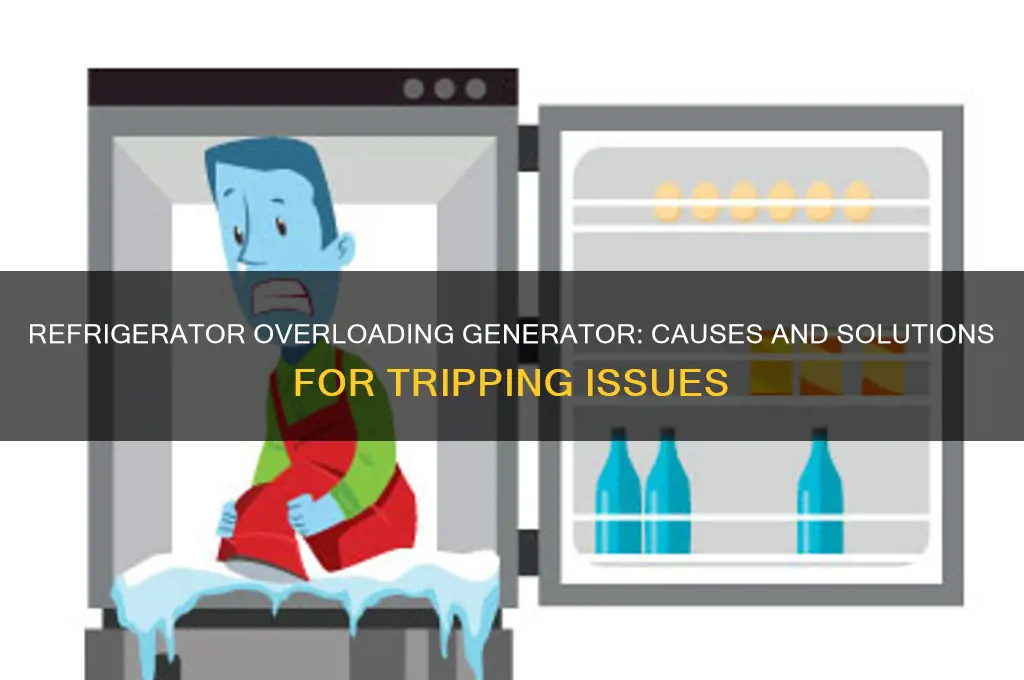 why is my refrigerator tripping my generator