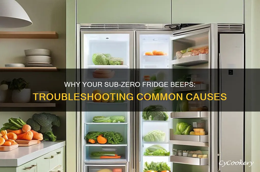 why is my sub zero refrigerator beeping