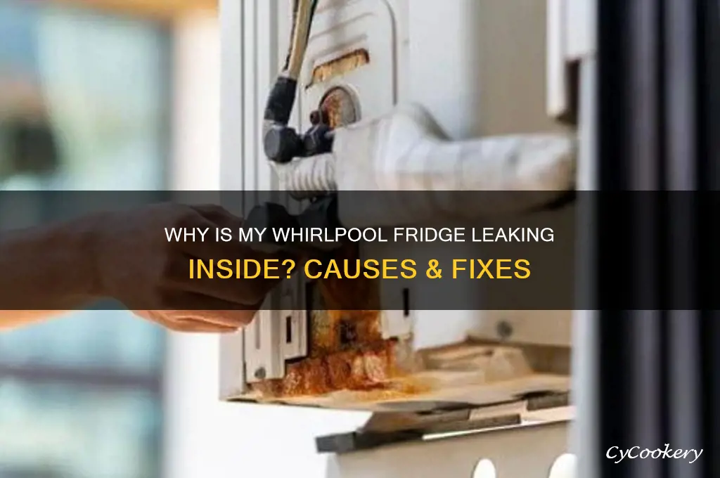 why is my whirlpool refrigerator leaking inside