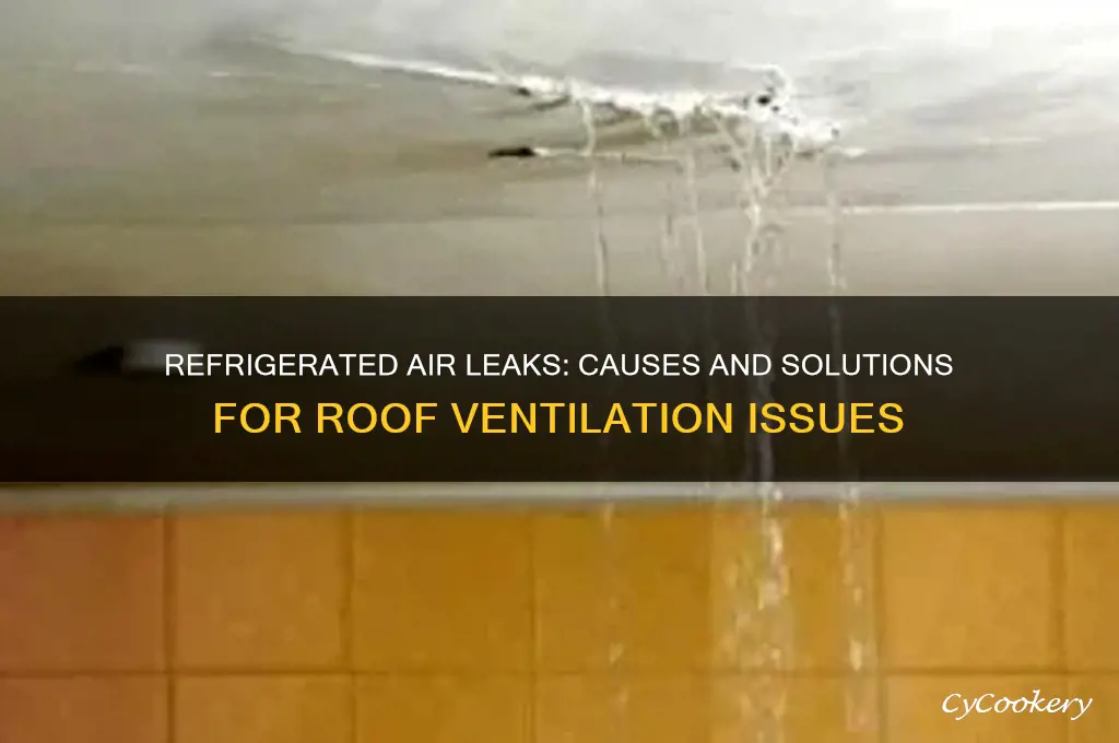 why is refrigerated air leaking through roof