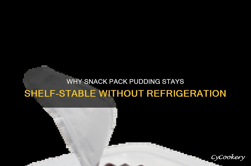 why is snack pack pudding not refrigerated