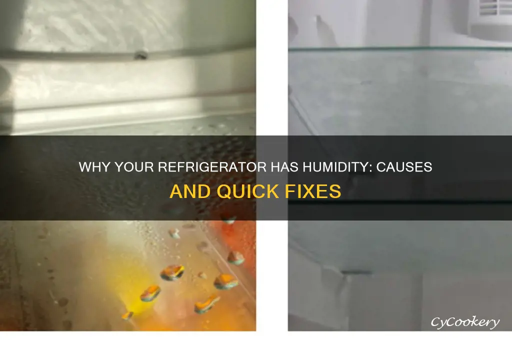why is there humidity in my refrigerator