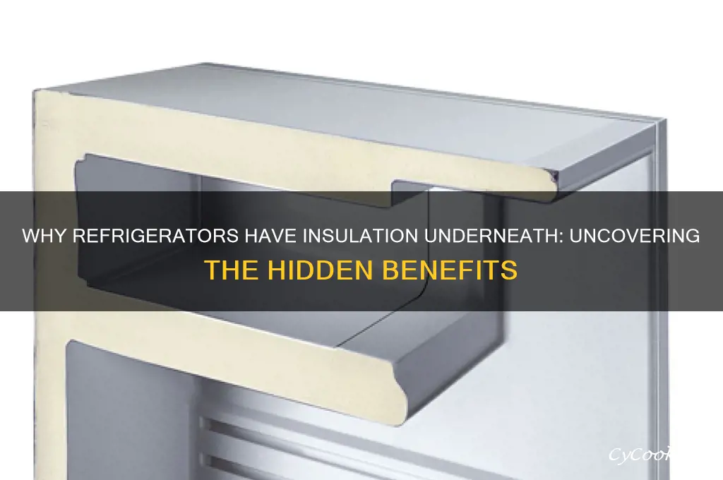 why is there insulation under my refrigerator