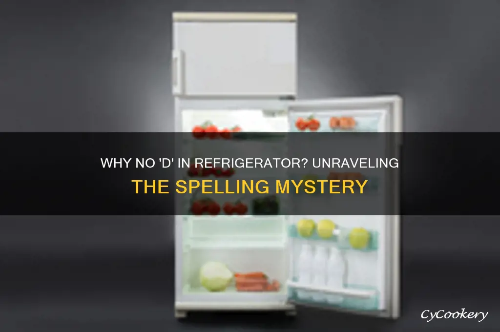 why is there no d in refrigerator