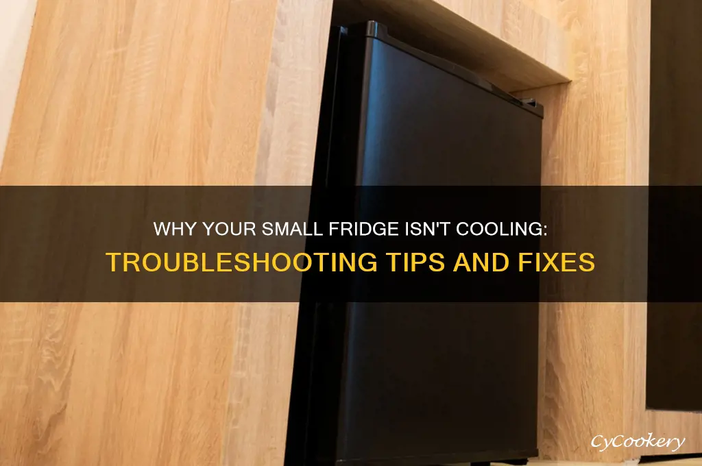 why my small refrigerator is not cooling