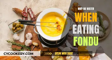 Fondue Etiquette: No Water, But Why?