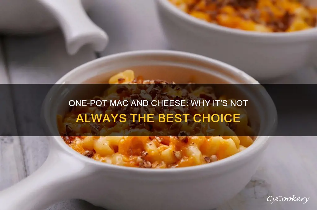 why not cook mac and cheese in one pot