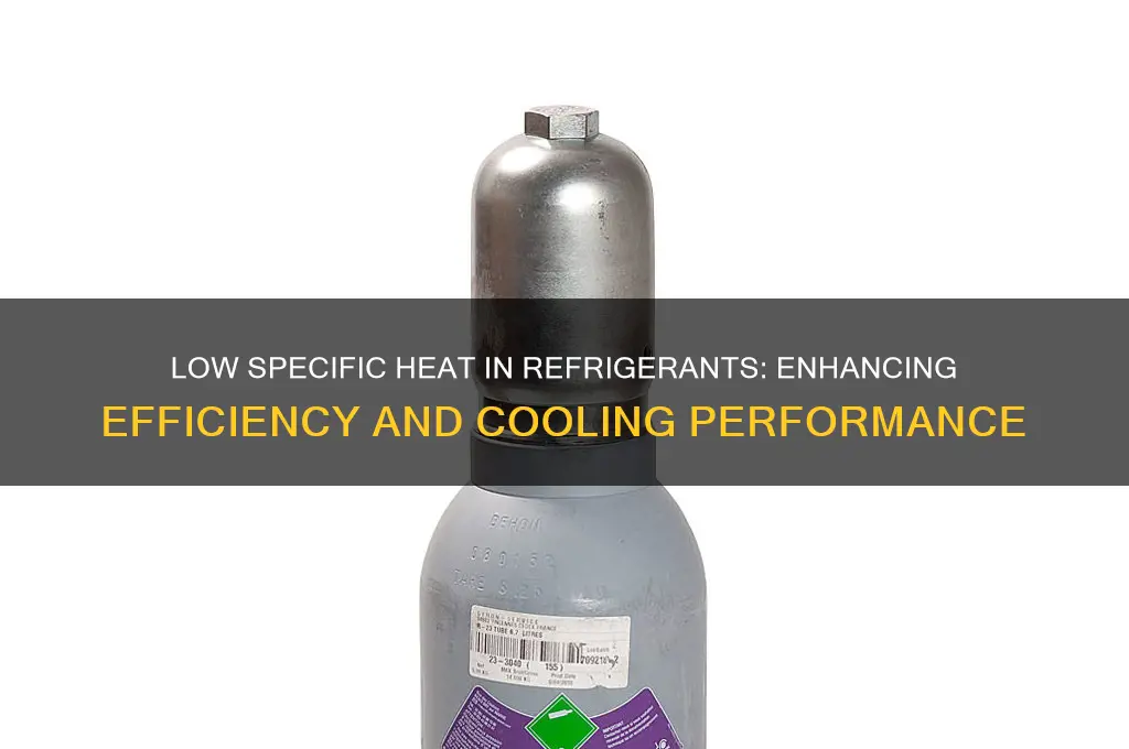 why refrigerant should have low specific heat