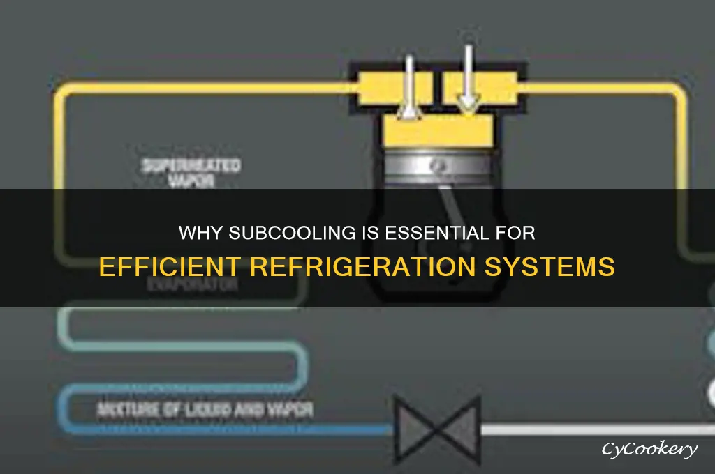 why subcooling is necessary in refrigeration system