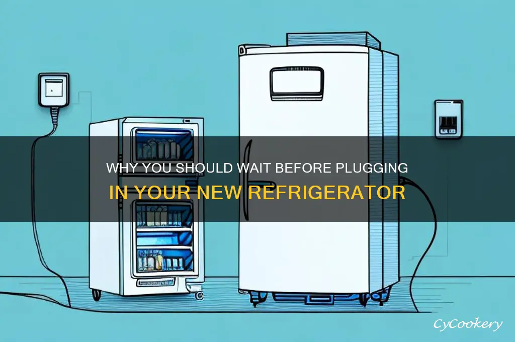why wait before plugging in new refrigerator