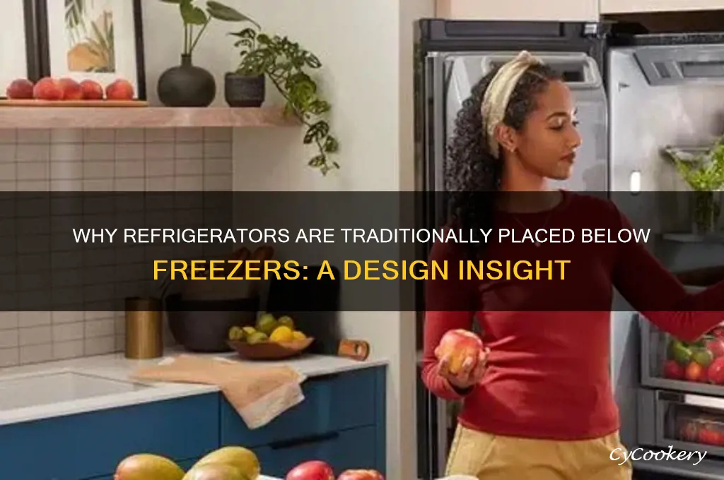 why was the refrigerator placed under freezer
