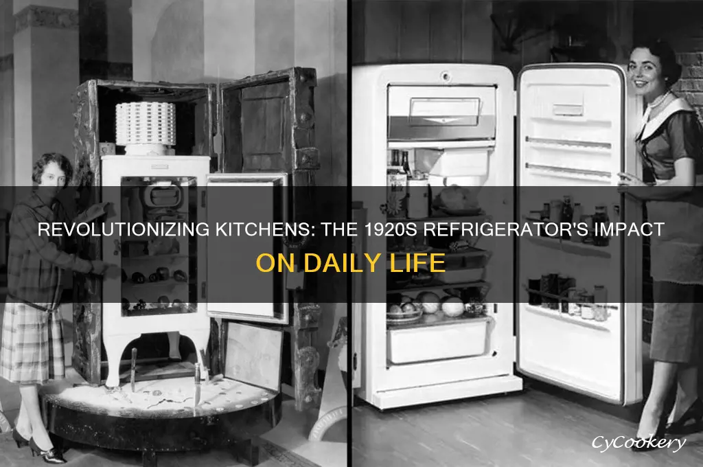 why were refrigerators important in the 1920s