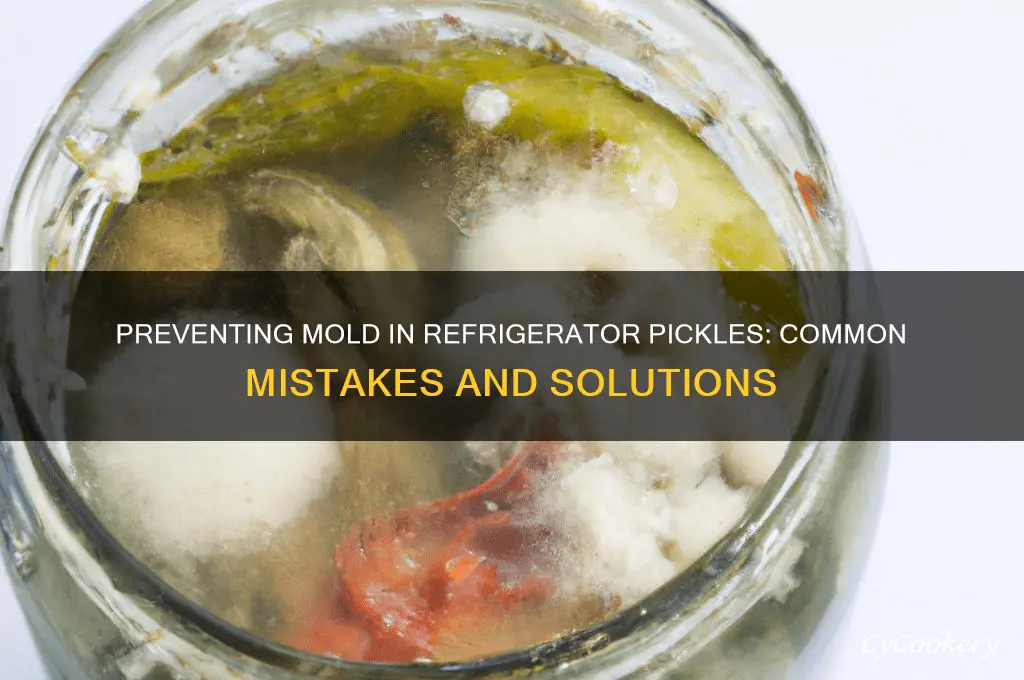 why would my refrigerator pickles get moldy