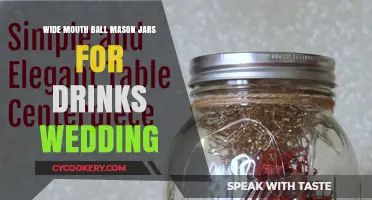 Elegant Wide Mouth Mason Jars for Wedding Drinks: A Rustic Chic Choice