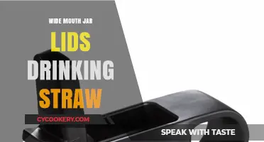 Eco-Friendly Sipping: Wide Mouth Jar Lids with Drinking Straws