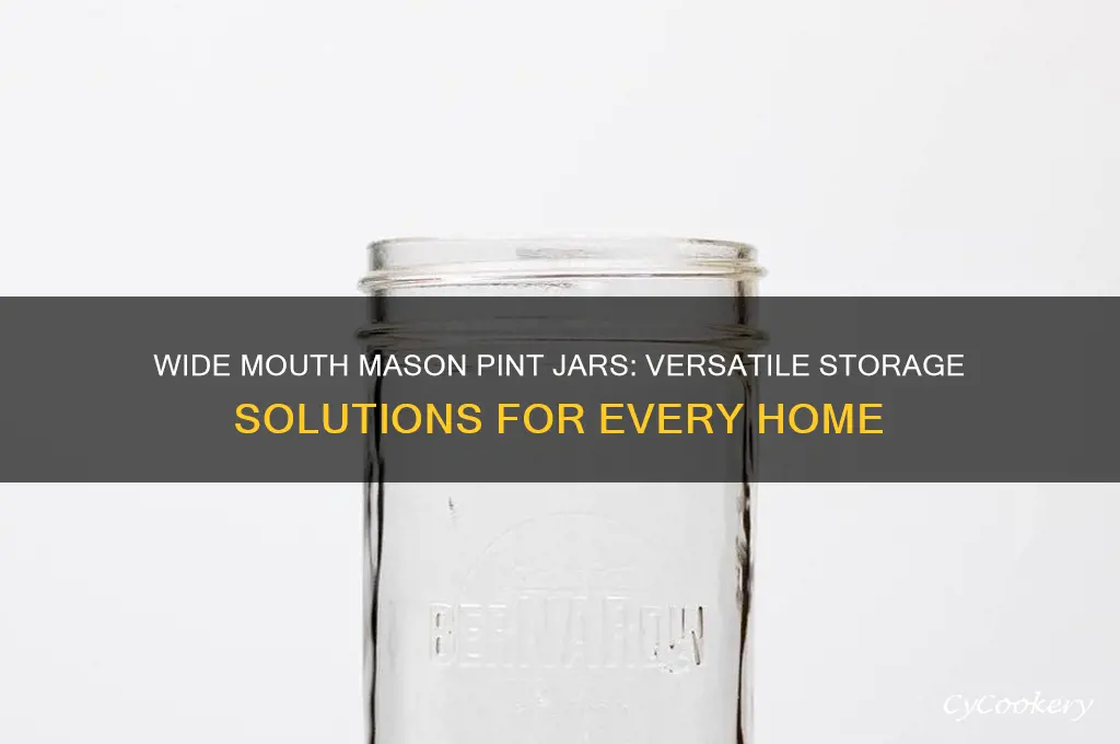 wide mouth mason pint jars