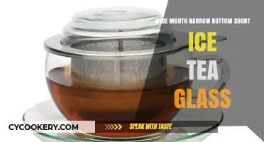 Unique Wide Mouth Narrow Bottom Short Ice Tea Glass Design Explained