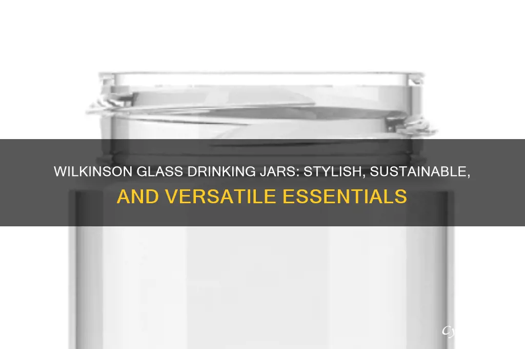 wilkinson glass drinking jars