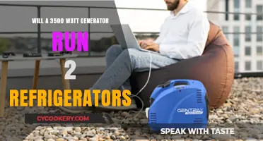 Can a 3500 Watt Generator Power Two Fridges Simultaneously?
