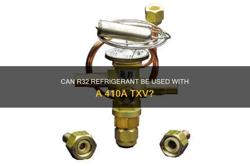will a 410a txv work with r32 refrigerant